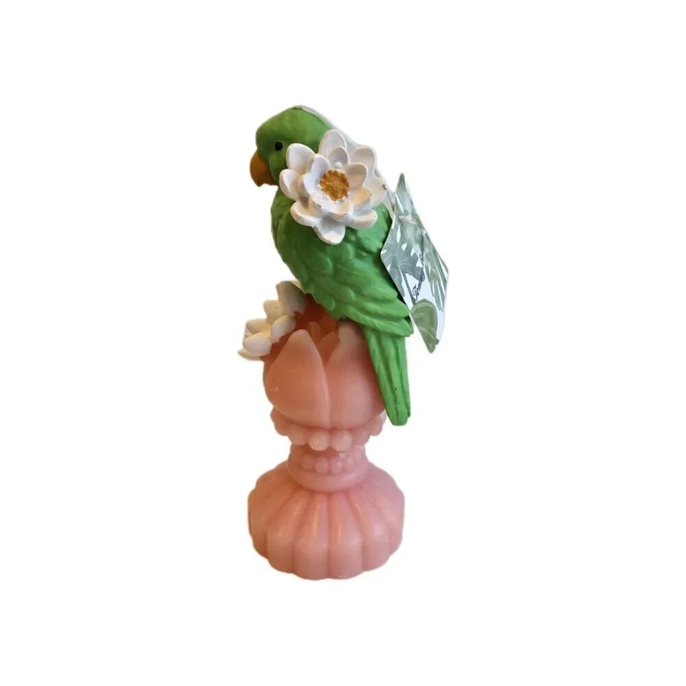 New Tommy Bahama Tropical Parrot Bird Shaped Candle Room Decor Figure Gift